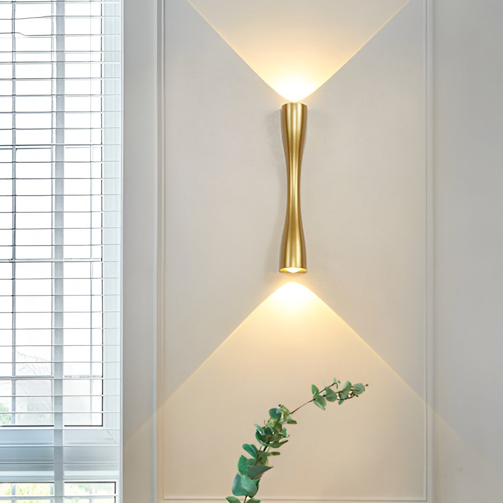 Modern Up/Down Wall Sconce — Die-Cast Aluminum, LED, 6W–10W, Gold / Black / White