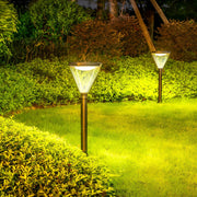 Modern Adjustable Black Solar LED Path Light — Die-Cast Aluminum & Acrylic, IP55, 6000mAh, Warm White + White