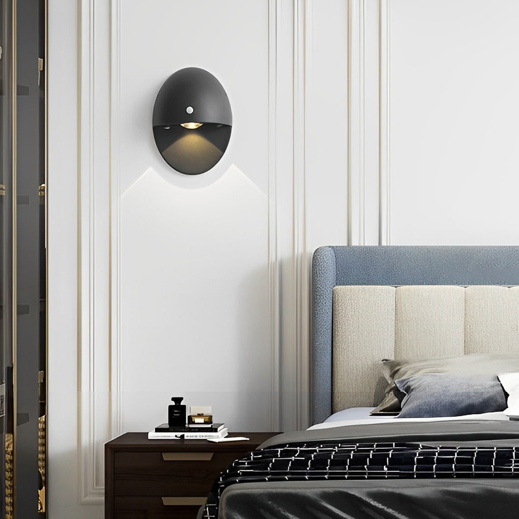 Modern Oval USB Rechargeable Motion Sensor Magnetic Wall Lamp