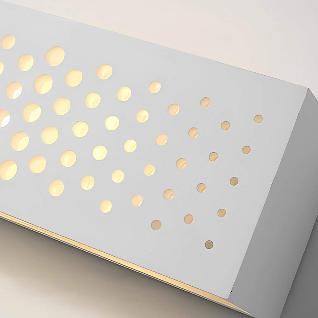 Rectangular Up/Down Wall Sconce — Plaster, 2-Light G9 LED, 10" Wide, Modern