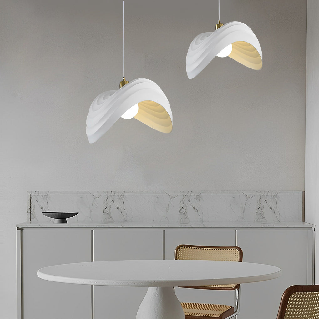Wabi-Sabi Resin Chandelier — Hand-Molded, Electroplated Hardware, E27, 3000K Warm White