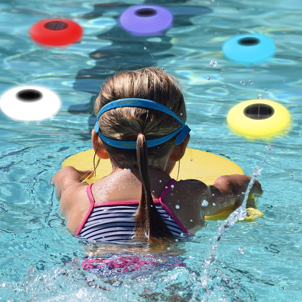 RGB Solar Pool Light — LED, IP67 Waterproof, 16-Color Remote Control, 2.5W, 9.8" or 12.6"