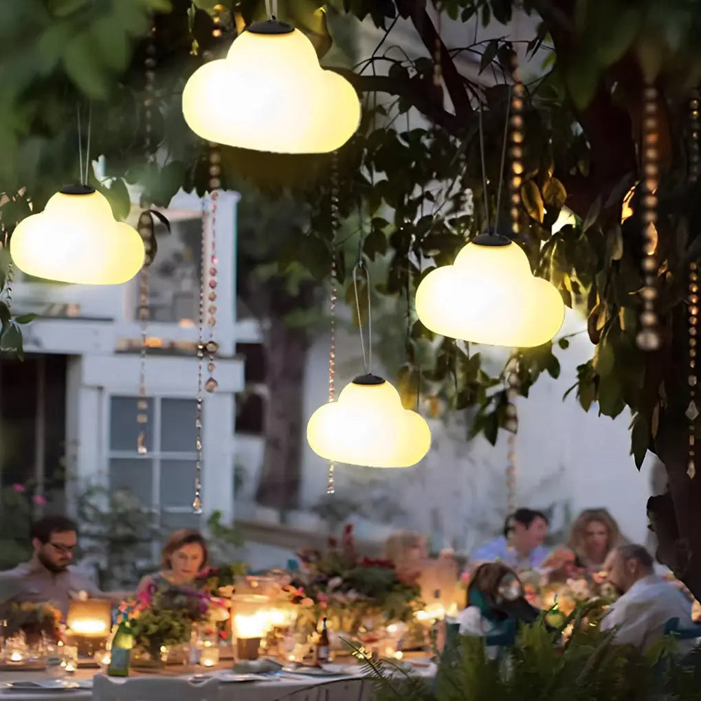 Rechargeable Outdoor Hanging Lights - Waterproof Clouds Design with USB DC5V Luxe