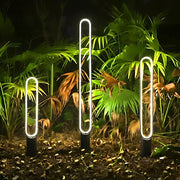Modern Linear LED Solar Pathway Bollard — Black Aluminum, IP65 Weatherproof, Warm White 3000K