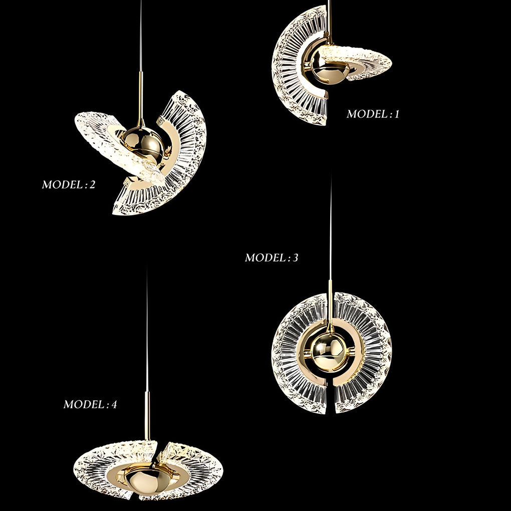 Circular Anodized Acrylic Mini Pendant — LED Integrated, 7" Diameter, 3000K / 6000K