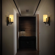 Retro Industrial Candlestick Wall Sconce — Black Iron and Glass, 5W LED E27, 3000K / 6000K