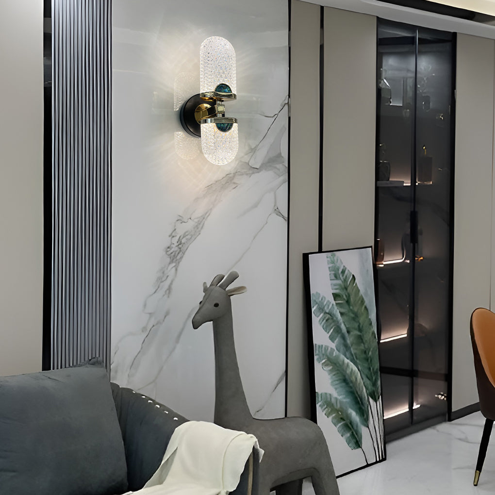 Up/Down LED Wall Sconce — Acrylic, 8W, Three-Step Dimming (3000K/4000K/6000K)