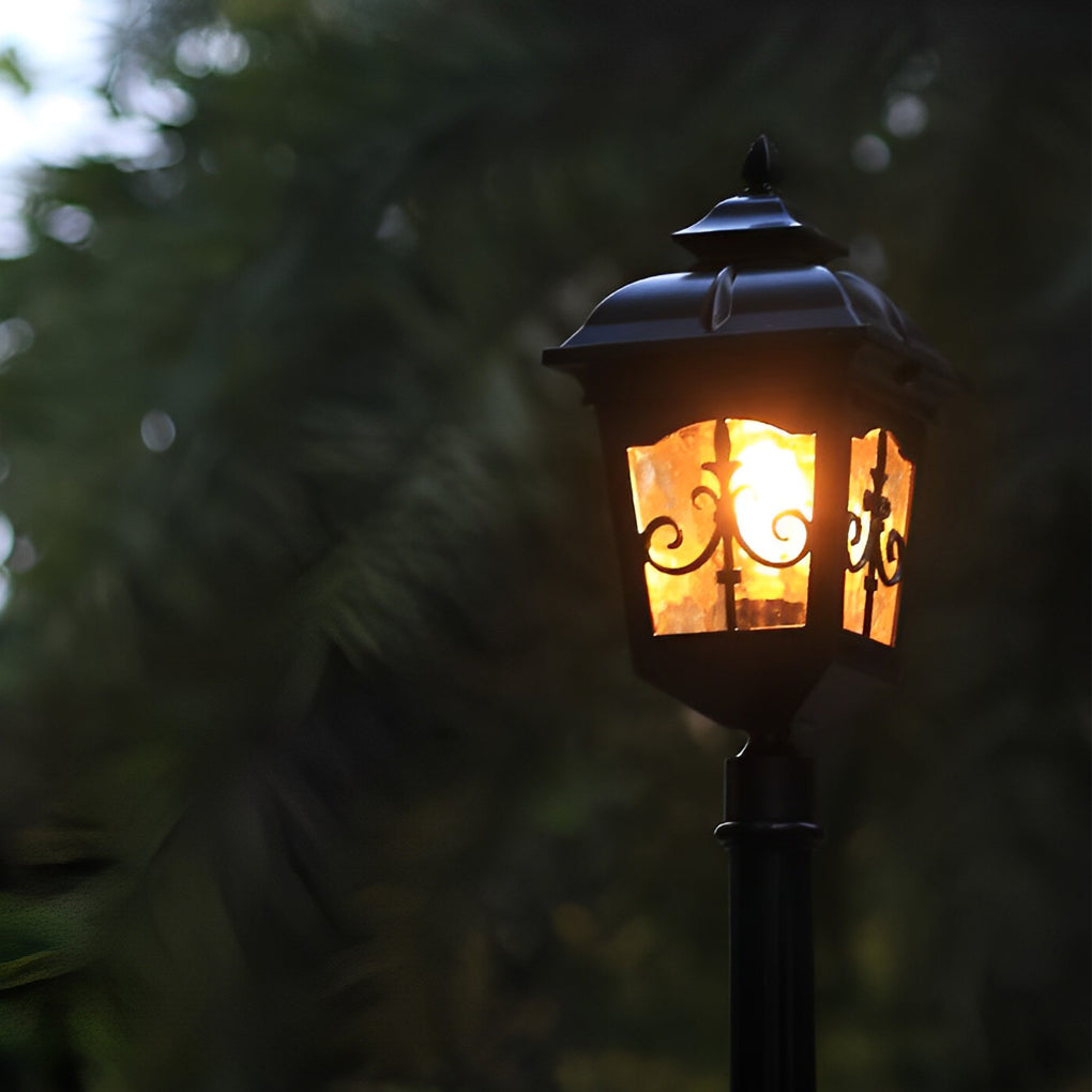 Retro Minimalist Outdoor Post Light — Die-Cast Aluminum, E27 LED 10W, IP Weatherproof, 86.6" Height