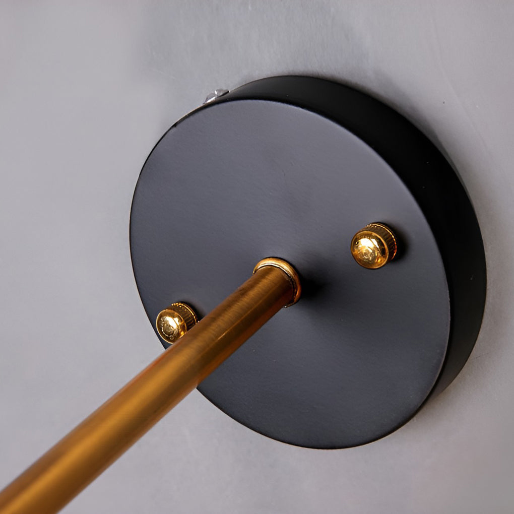Adjustable Retro Industrial Wall Sconce — Iron and Copper, E27, Plug-In, Waterproof