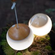 Round Portable Camping Lantern — ABS + TPR, LED, Dimmable, USB Rechargeable, 3000K Warm White, 12-Hour Battery Life