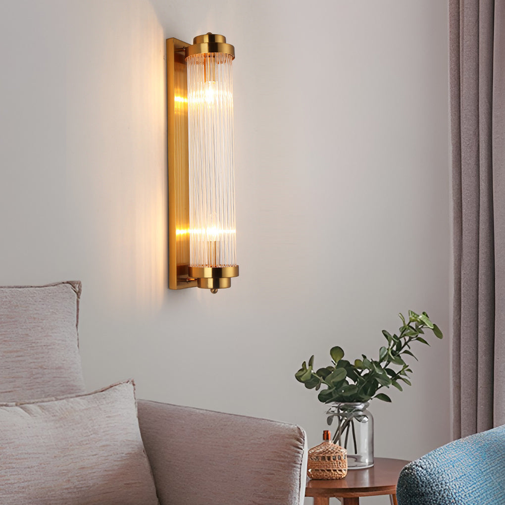Adjustable Crystal Wall Sconce — Gold, E14, Warm White 3000K, 16" or 24"