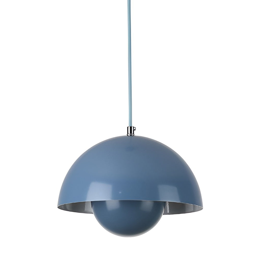 Flowerpot 1-Light Mini Pendant — Iron, Dome Mushroom Shade, E27, 9" Diameter, 3000K Warm White