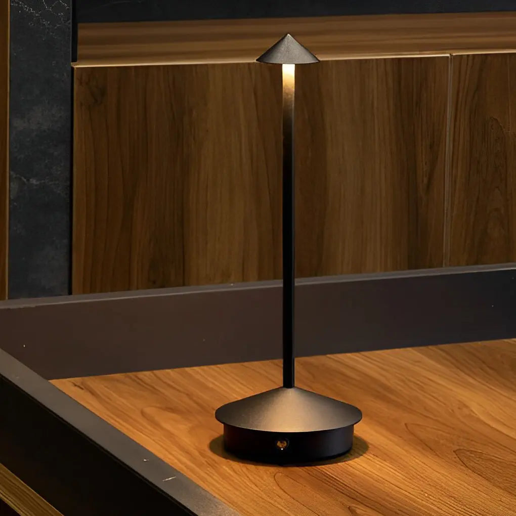 11.41-Inch Cordless Cute Mushroom Top Pina Table Lamp Luxe