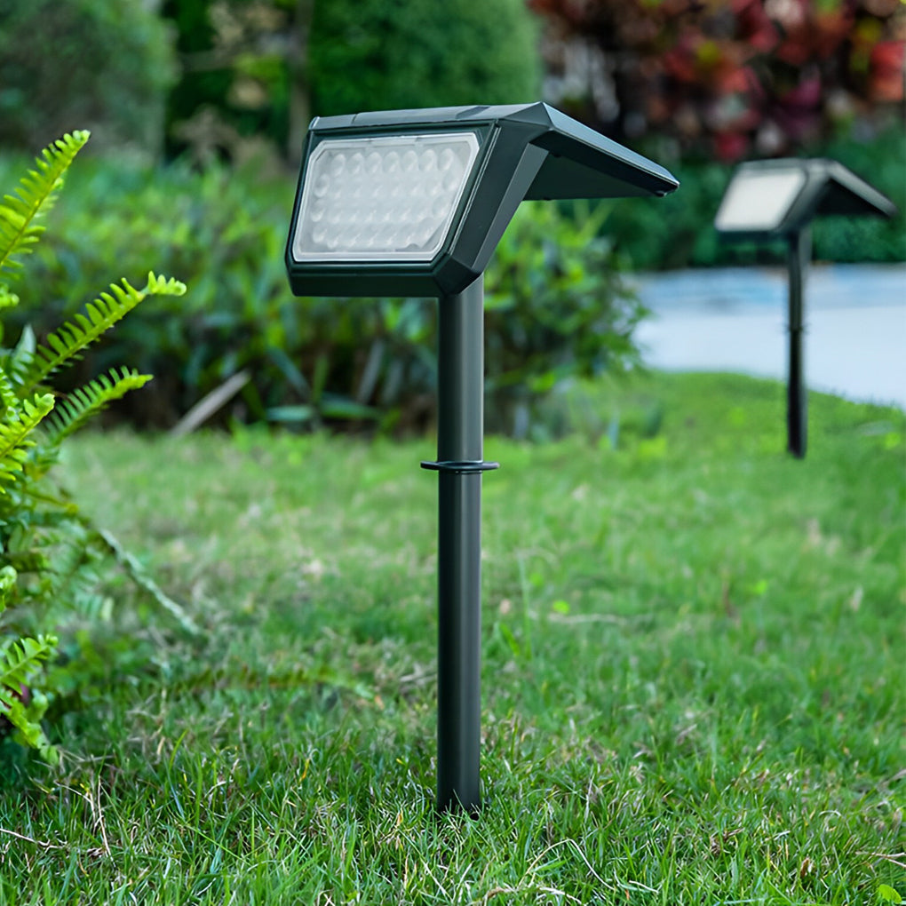Black Solar Outdoor Flood Lights, Set of 2 — LED, IP65, Dual Color Temp (3200K/6500K), Auto Day/Night