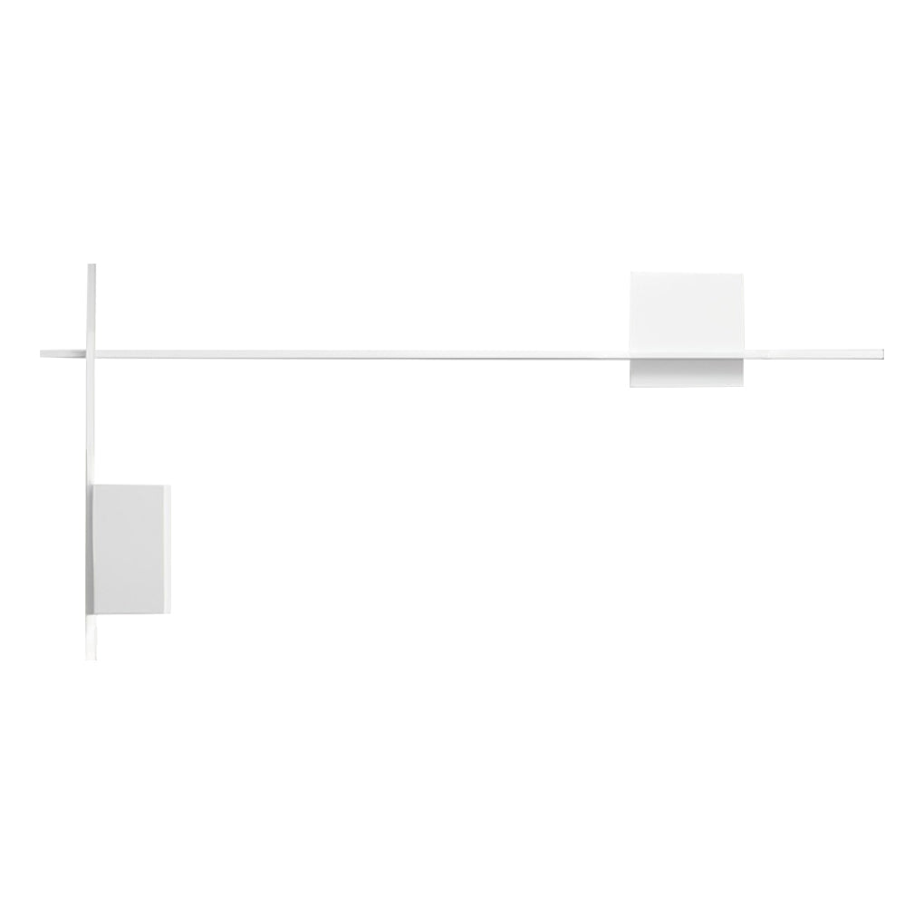 Square Strip Linear Wall Sconce — Iron, LED 10W, Three-Step Dimming (3000K/4500K/6000K), Black or White