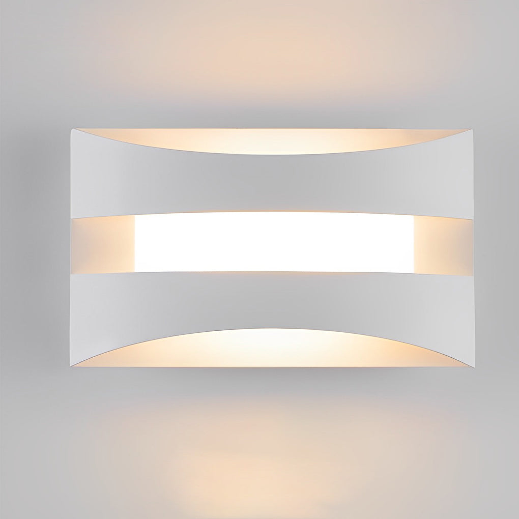 Minimalist Nordic Rectangular LED Wall Sconce for Bedside Lighting