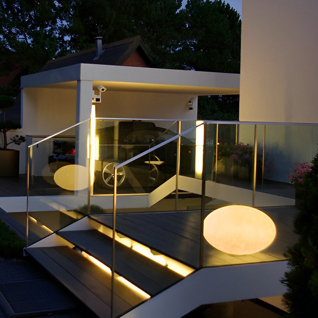 Cobblestone LED Landscape Lawn Light — Resin, Warm White 3000K, IP65 Weatherproof