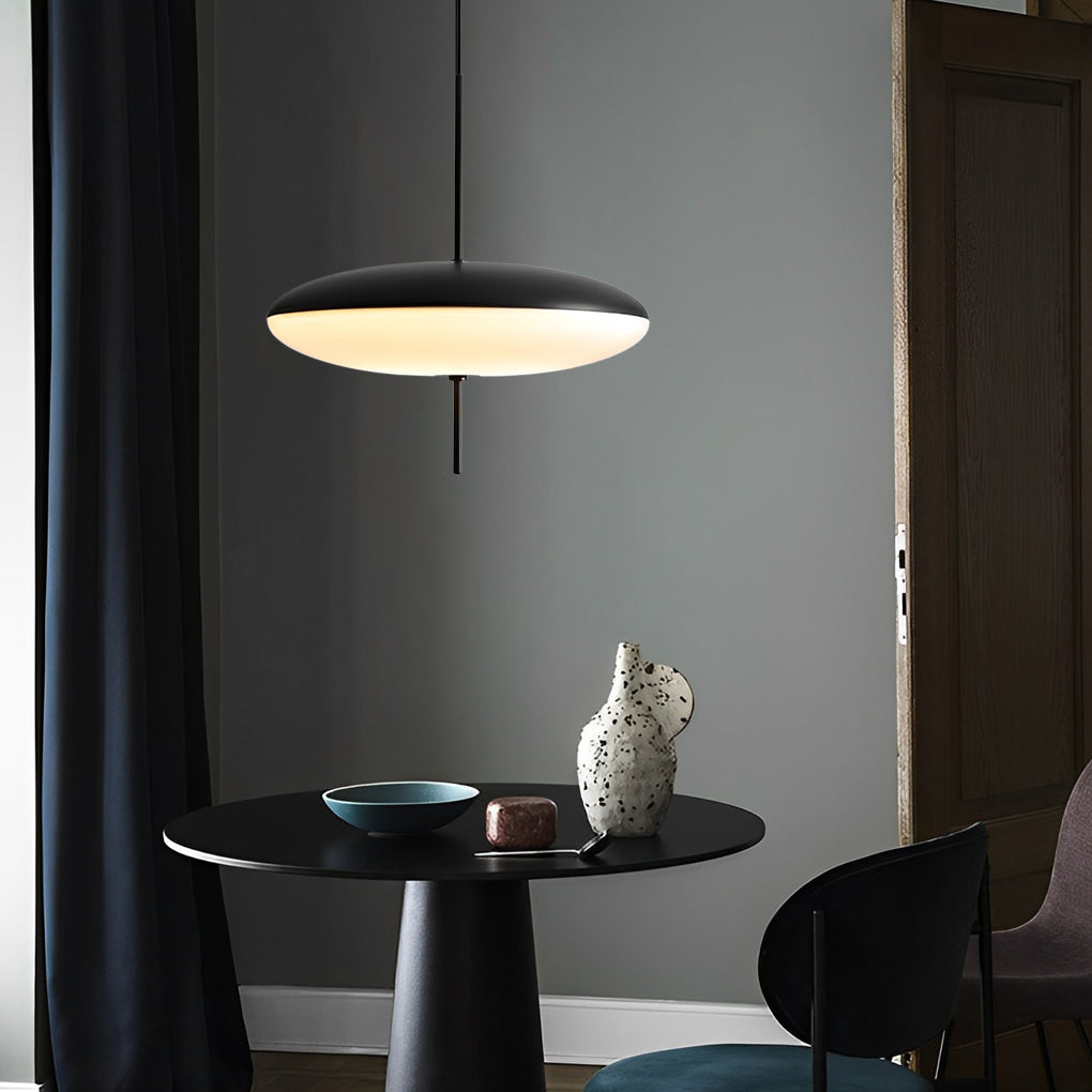 Round Acrylic Pendant Chandelier — Iron and Acrylic, E27 5W × 5-Light, 19.7" Diameter