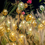 Flower Bud LED Lawn Light — Stainless Steel & Glass, Apple and Grape Designs, 10W, IP65, 24V Warm White (3000K)