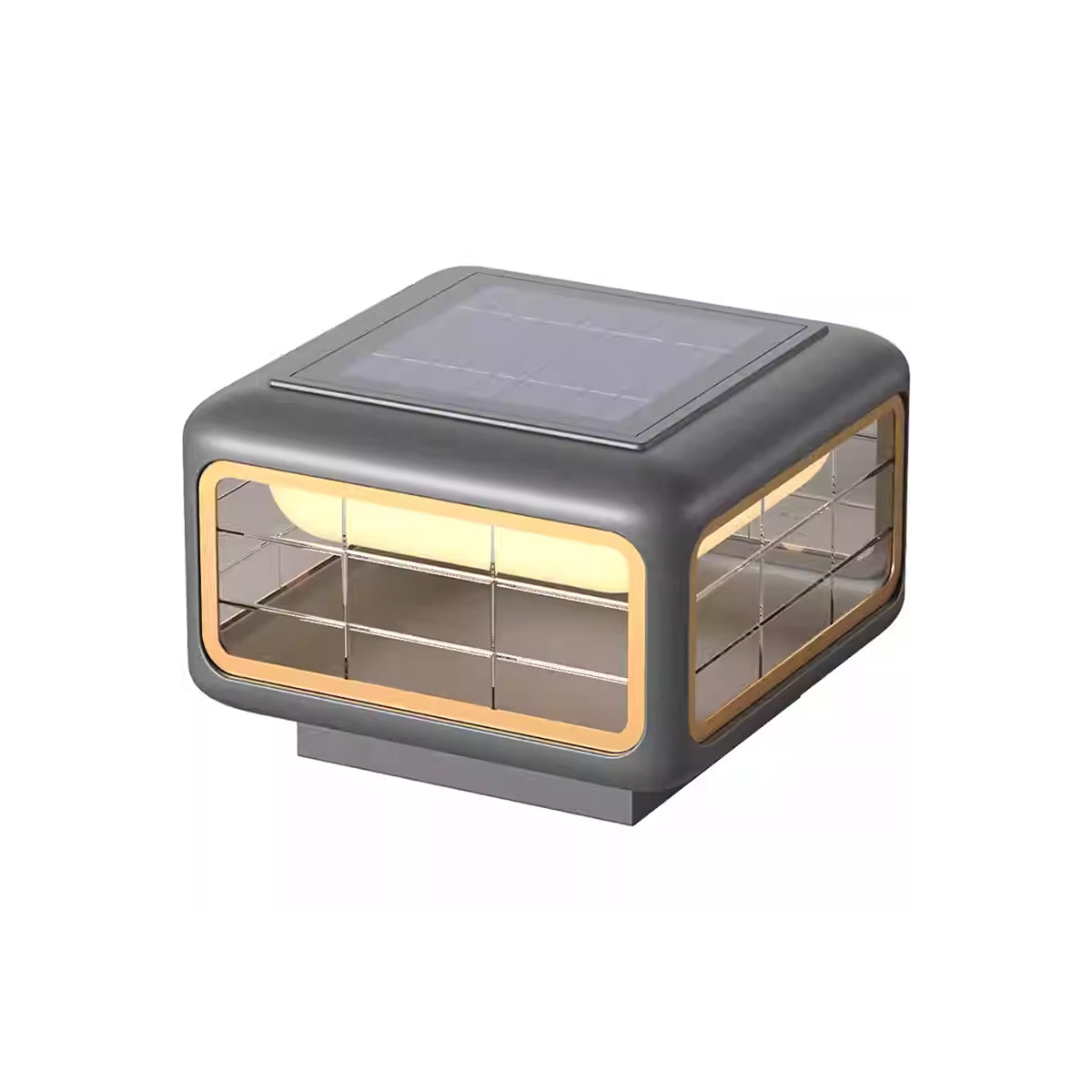 Minimalist Square Outdoor Pillar Light — Stainless Steel & PE, LED, Solar or Hardwired, IP65, 3000K, Multiple Sizes