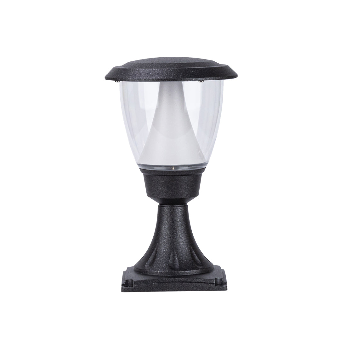 Modern Minimalist Bollard Path Light — Die-Cast Aluminum, 8W OSRAM LED, 3000K, IP65, Three Height Options (11", 11.8", 23.6")