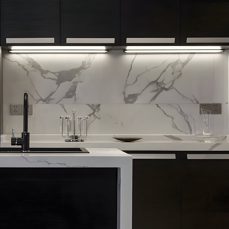 6-Piece LED Under-Cabinet Bar Light Set — Aluminum, 12V Surface-Mounted, 1W–4W, 4000K Neutral White