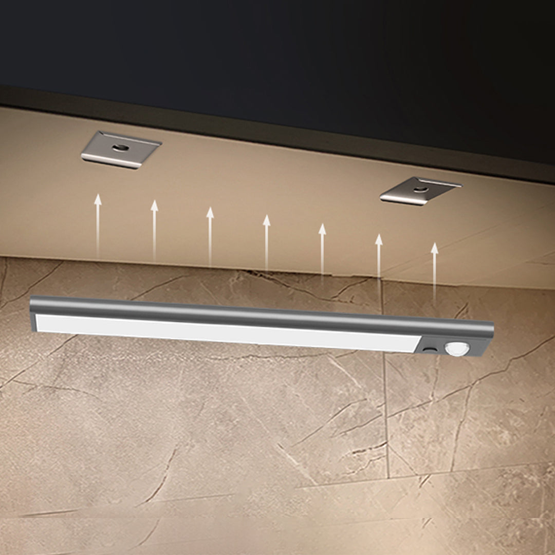 Magnetic Under-Cabinet Sensor Light — Aluminum, LED, Three-Color Dimming (3000K/4000K/6000K), Stepless Dimming, USB Rechargeable