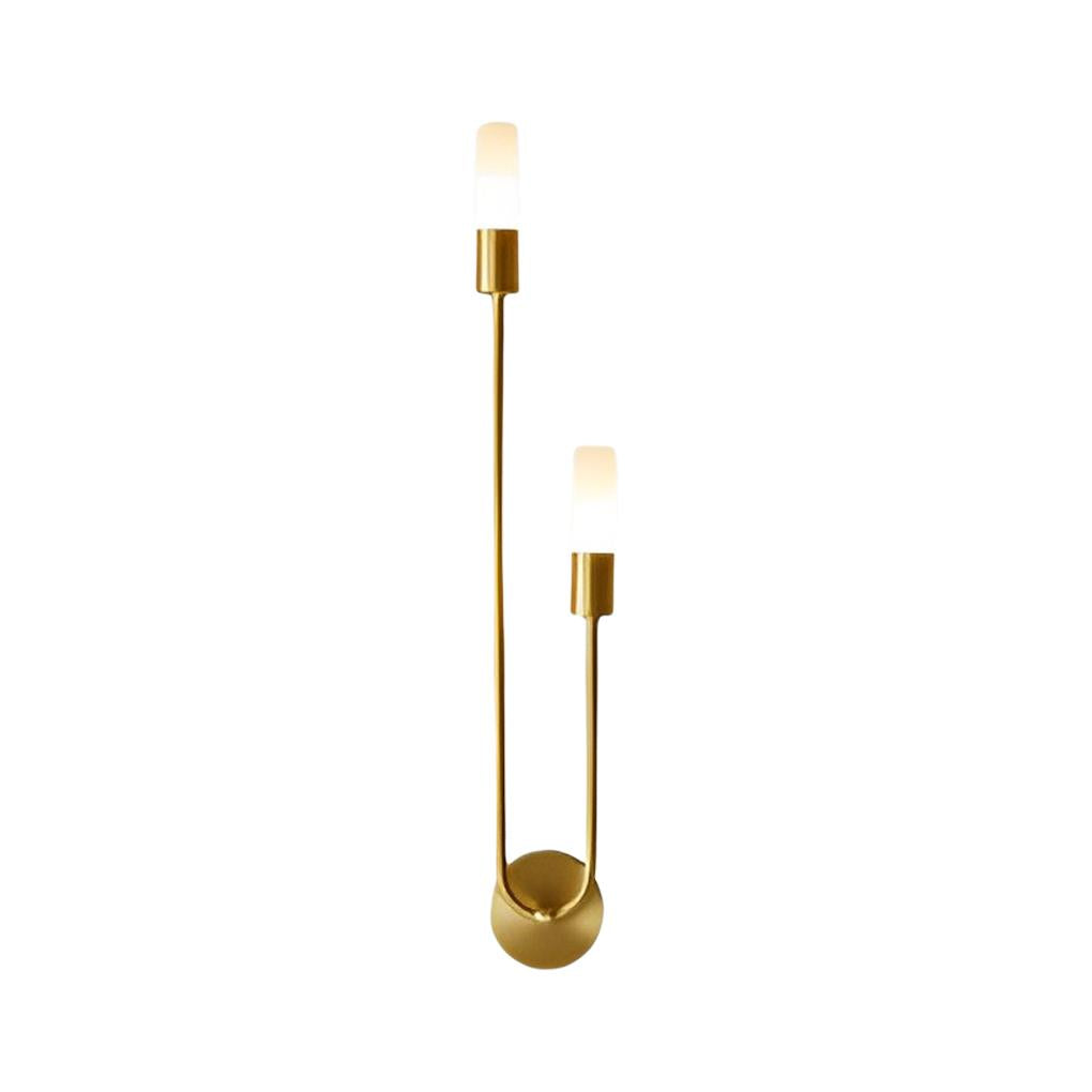 Minimalist Linear Wall Sconce — Iron and Acrylic, 2-Light G9, 4W Warm White, Black or Gold
