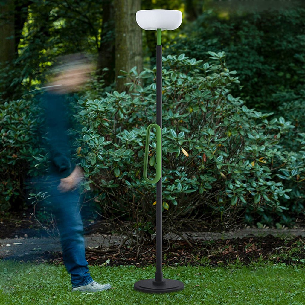 76 inch portable solar powered outdoor torchiere floor lamp