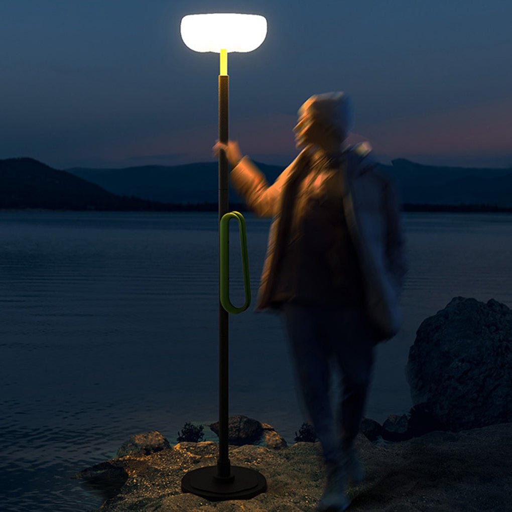 76 inch portable solar powered outdoor torchiere floor lamp