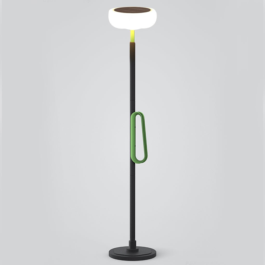 76 inch portable solar powered outdoor torchiere floor lamp