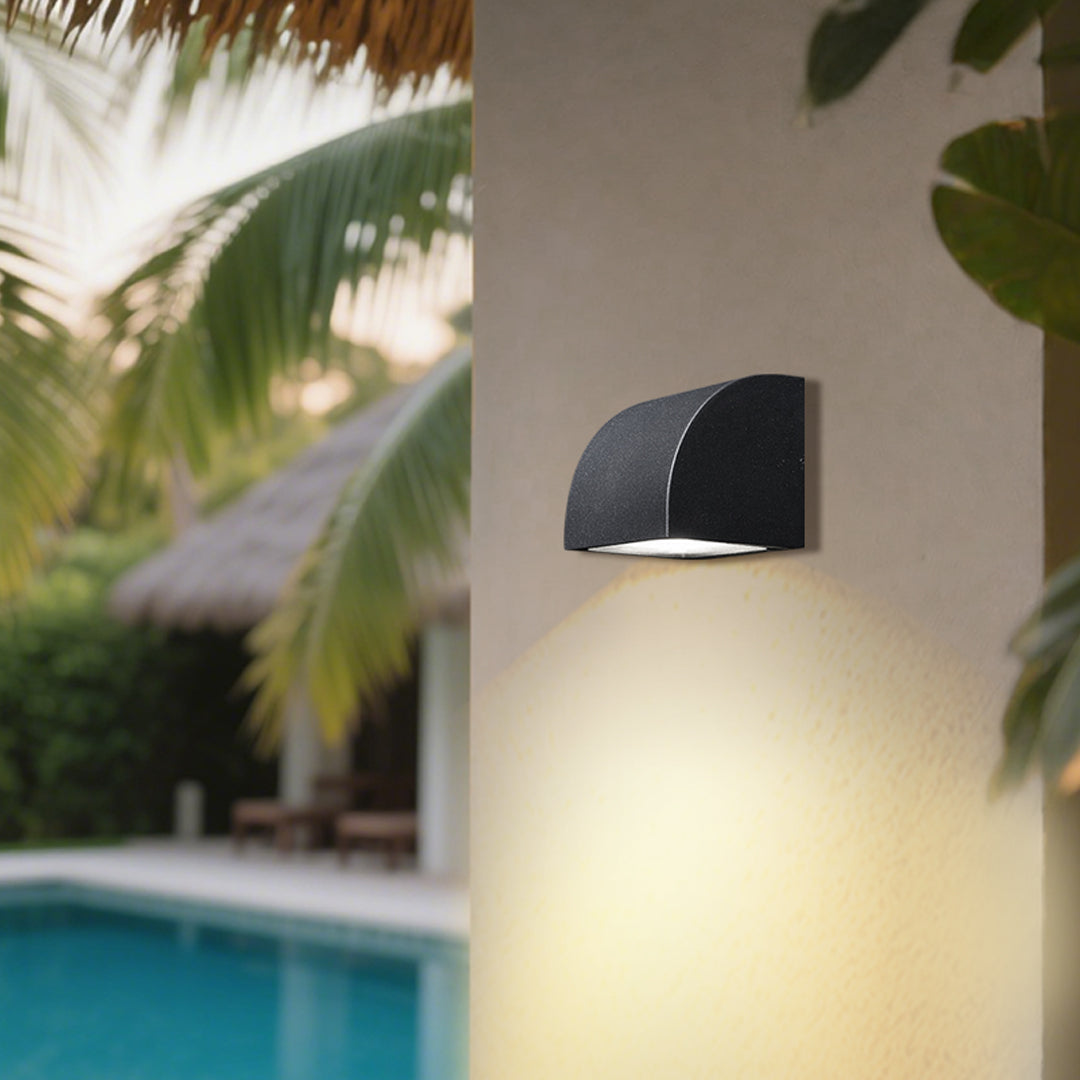Waterproof Industrial Outdoor Wall Sconce with Replaceable Directional Light
