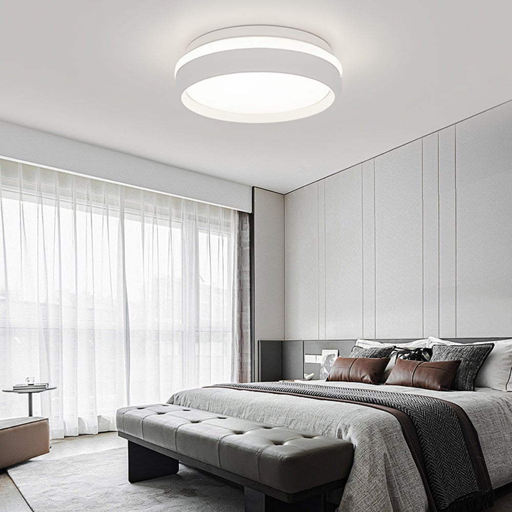 79 inch round led ceiling light flush mount acrylic lamp for bedroom