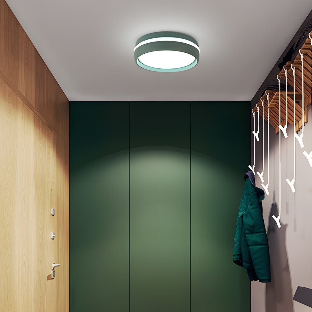 79 inch round led ceiling light flush mount acrylic lamp for bedroom