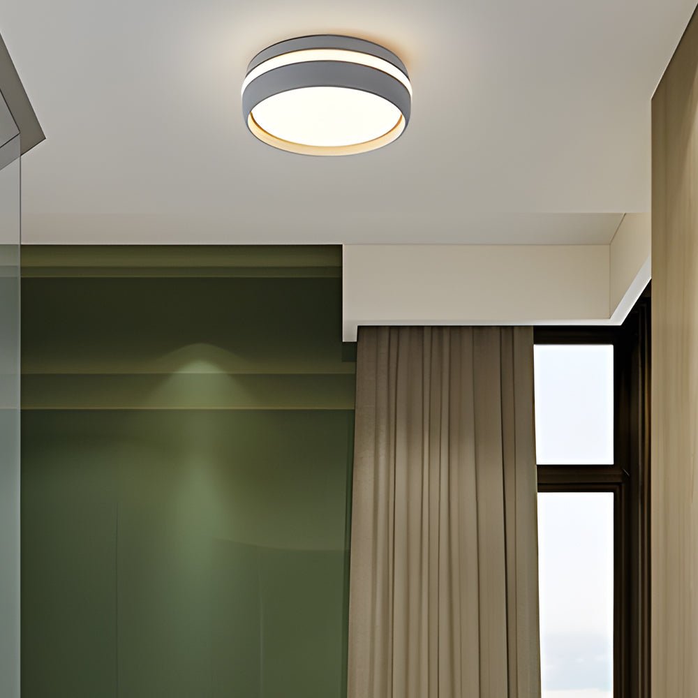 79 inch round led ceiling light flush mount acrylic lamp for bedroom