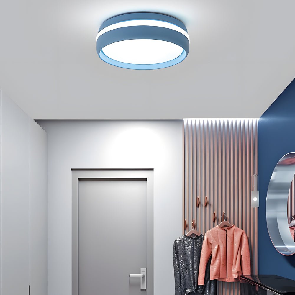 79 inch round led ceiling light flush mount acrylic lamp for bedroom