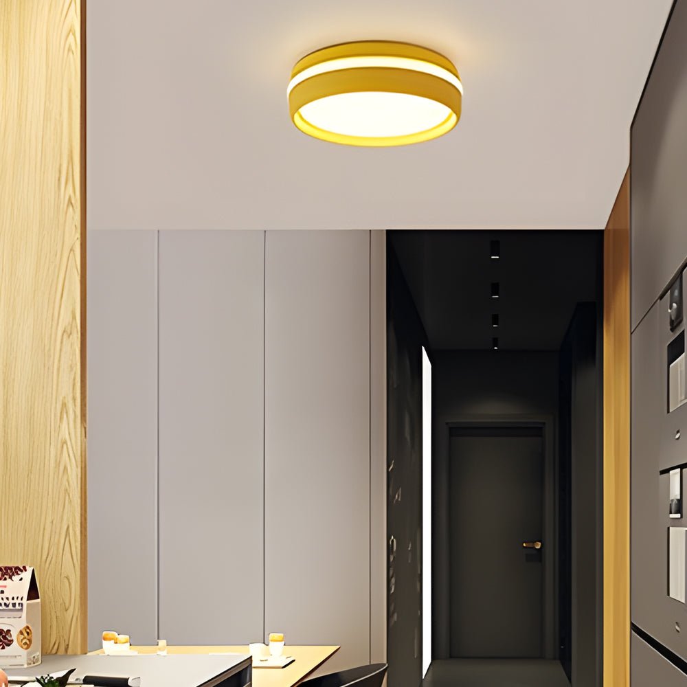 79 inch round led ceiling light flush mount acrylic lamp for bedroom