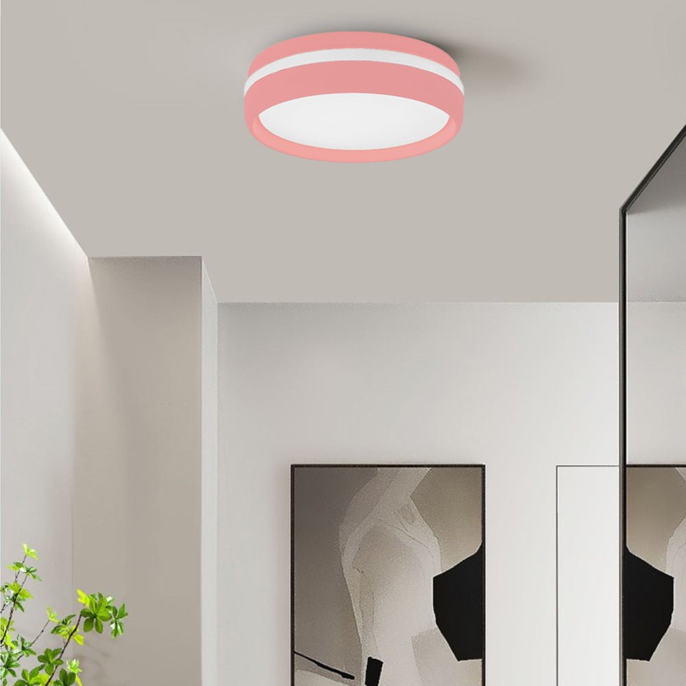 79 inch round led ceiling light flush mount acrylic lamp for bedroom