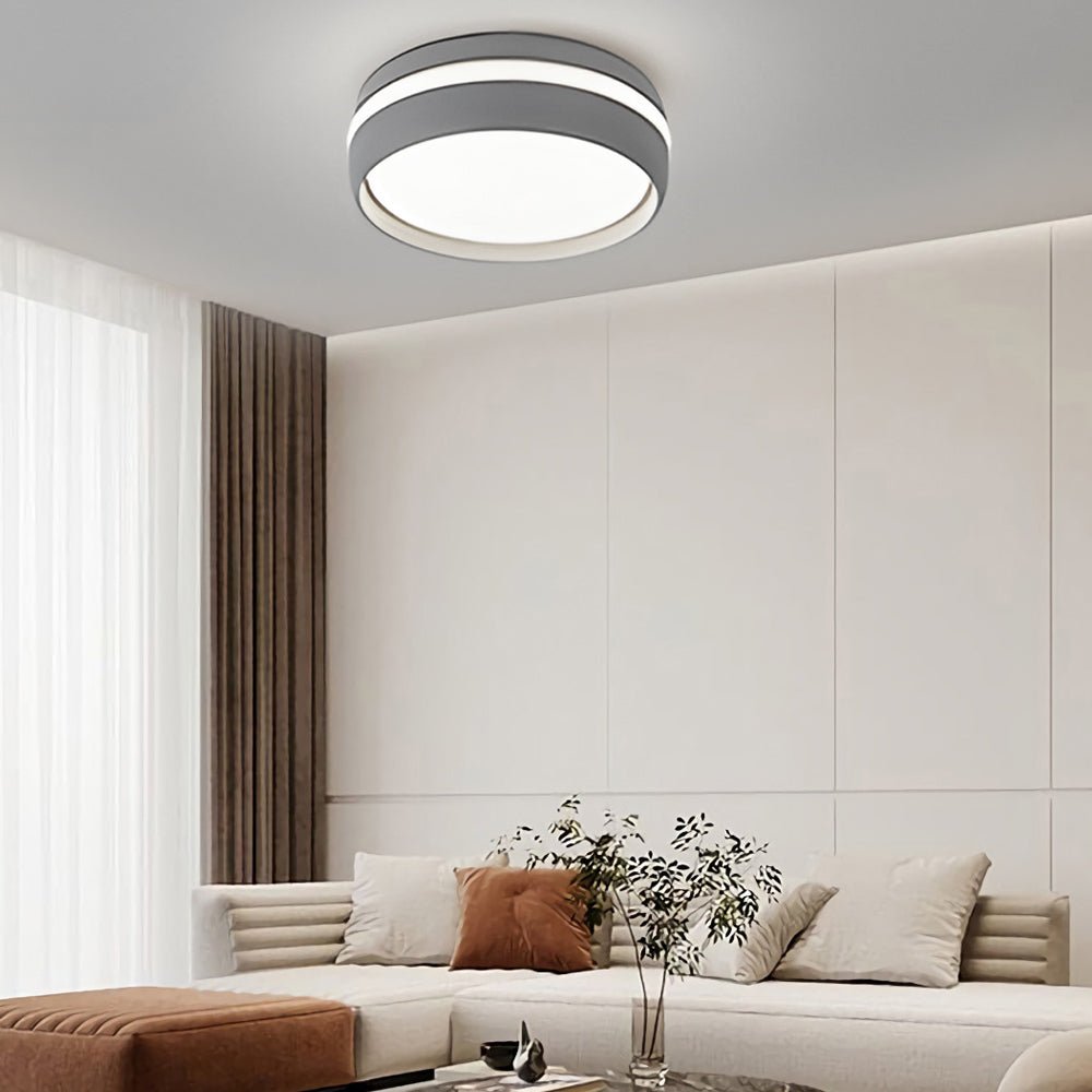 79 inch round led ceiling light flush mount acrylic lamp for bedroom