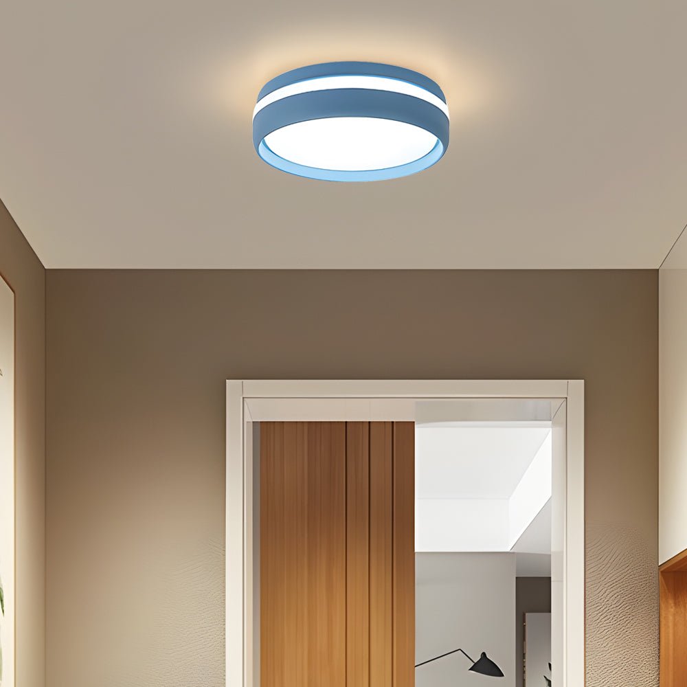 79 inch round led ceiling light flush mount acrylic lamp for bedroom