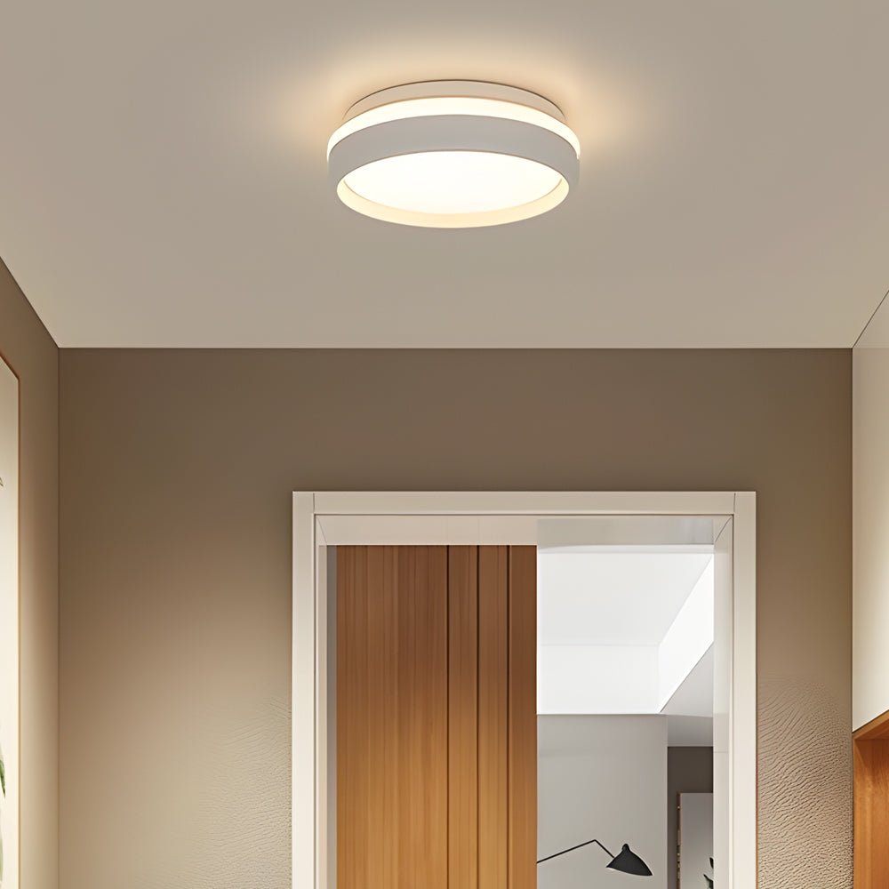 79 inch round led ceiling light flush mount acrylic lamp for bedroom