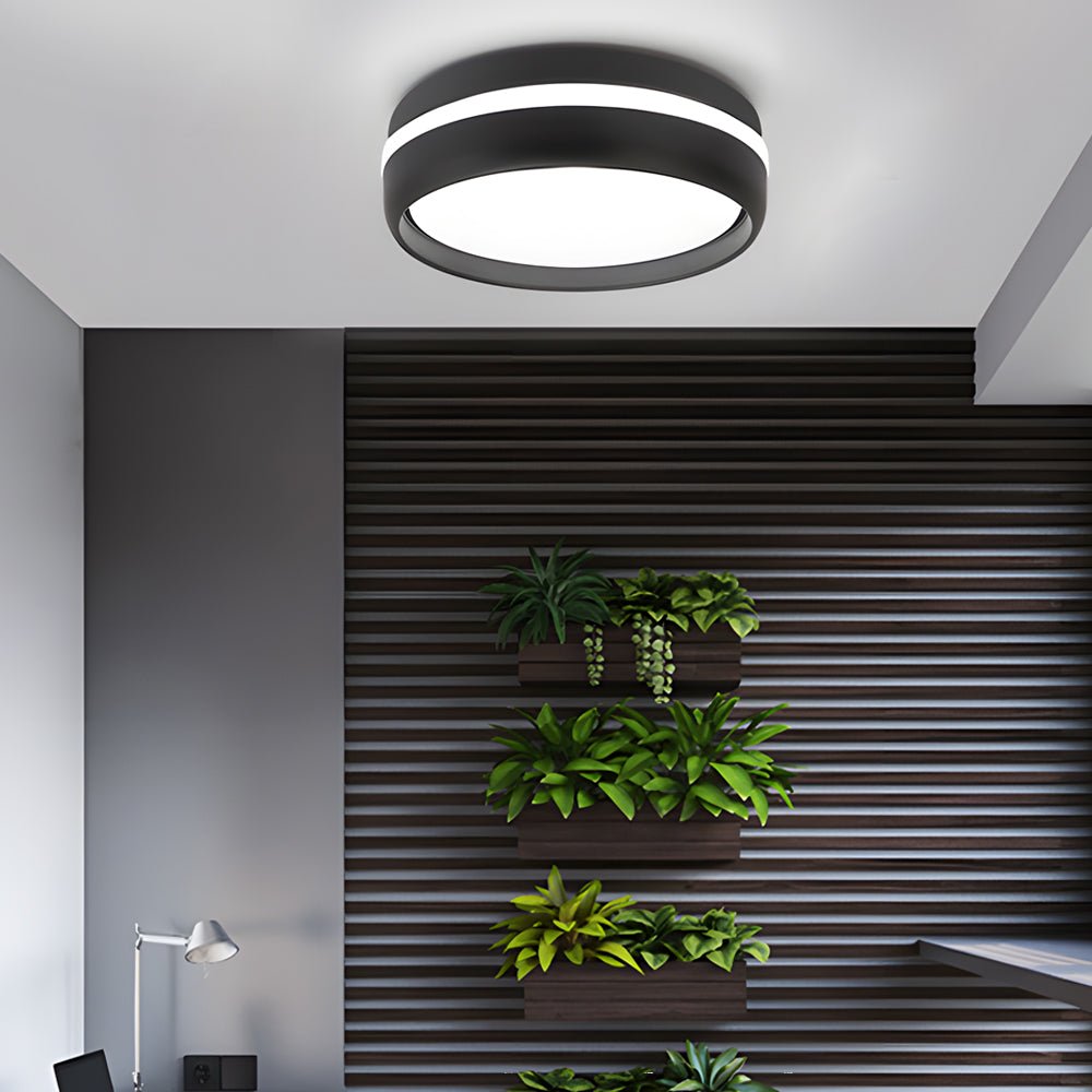 79 inch round led ceiling light flush mount acrylic lamp for bedroom