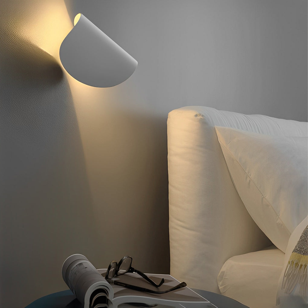 Adjustable Metal LED Wall Sconce — Modern, 4"W × 6"H, White / Black / Red / Blue