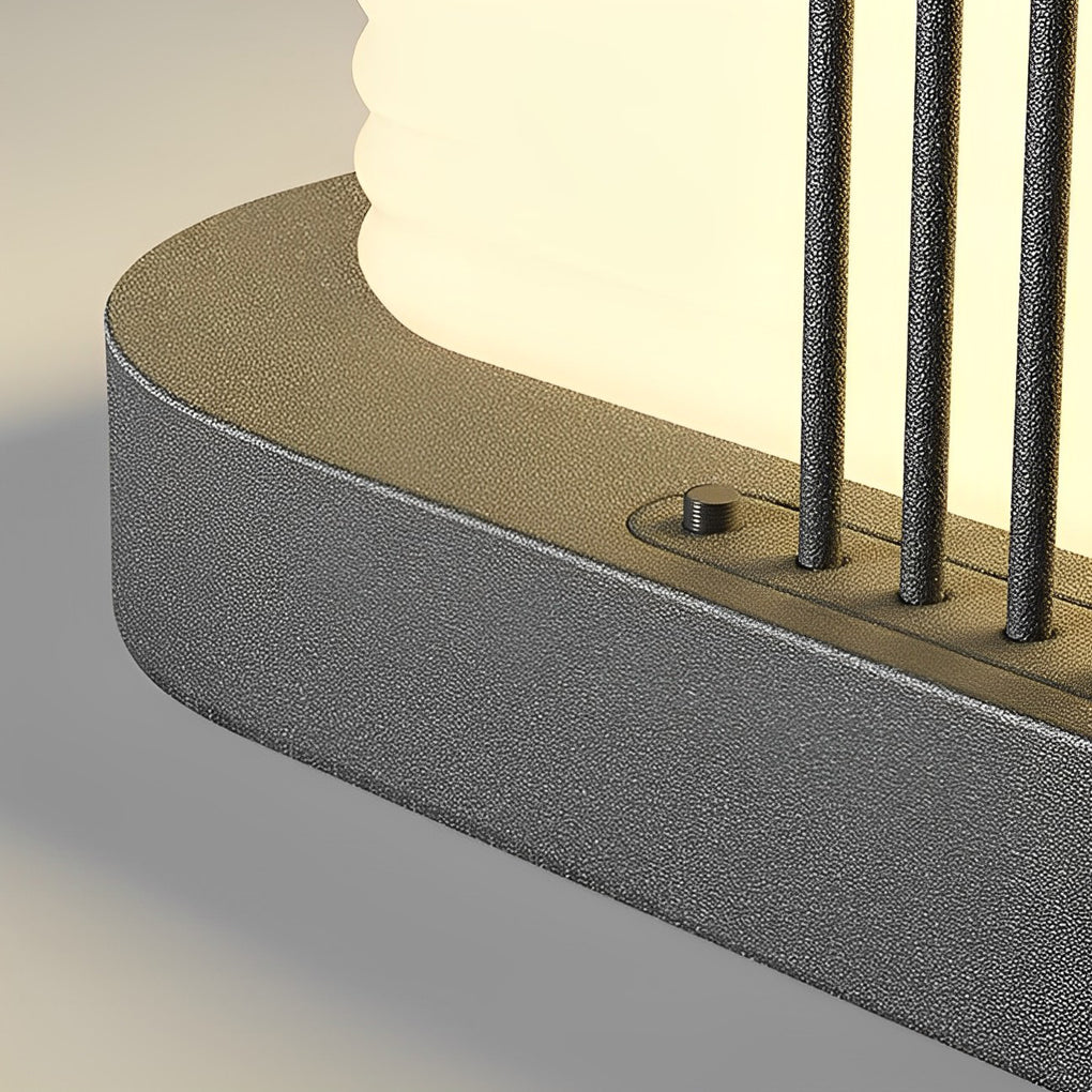 Modern Square Solar Fence Post Lights with Creative LED and Waterproof PE Shade