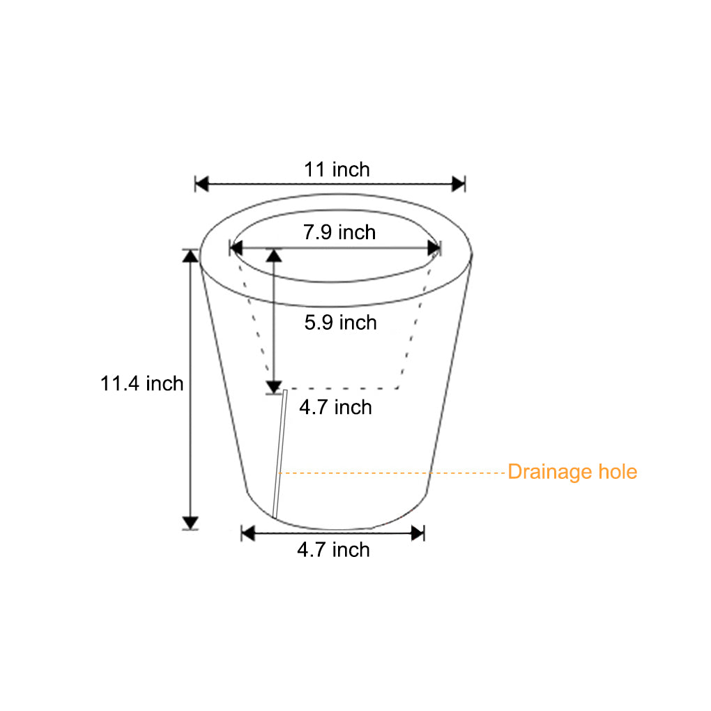 Luminous Flowerpot Light — PE, RGB LED, IP65, Rechargeable / Solar / Hardwired, Remote Control, 11" Dia.