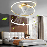 Modern Ceiling Fan Light with Smart 360° Rotation, LED Stepless Dimming, and Timing Features Luxe