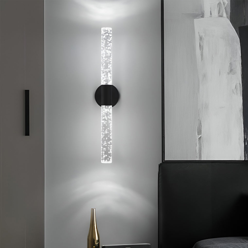 Cylinder Up/Down Wall Sconce — Iron and Acrylic, 14W LED, 3000K/6000K, 20.1" Height