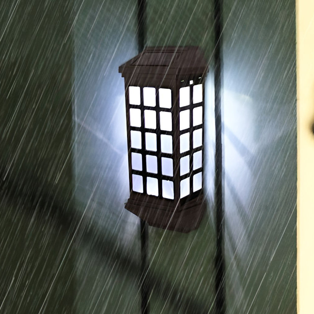 Modern Solar LED Outdoor Wall Sconce — ABS, Light-Control Sensor, 3000K / 6000K