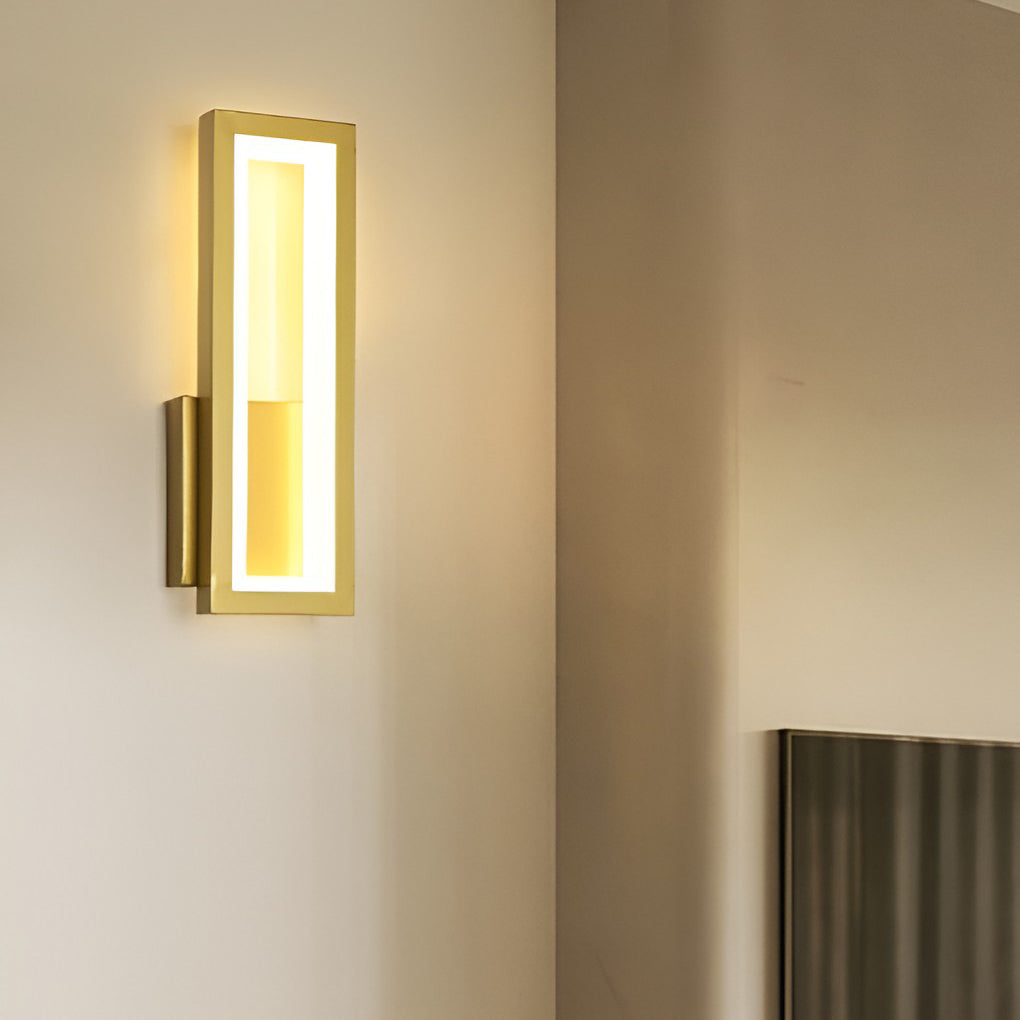Modern Rectangular LED Wall Sconce — Aluminum & Acrylic, 16W / 28W, 3000K / 6000K