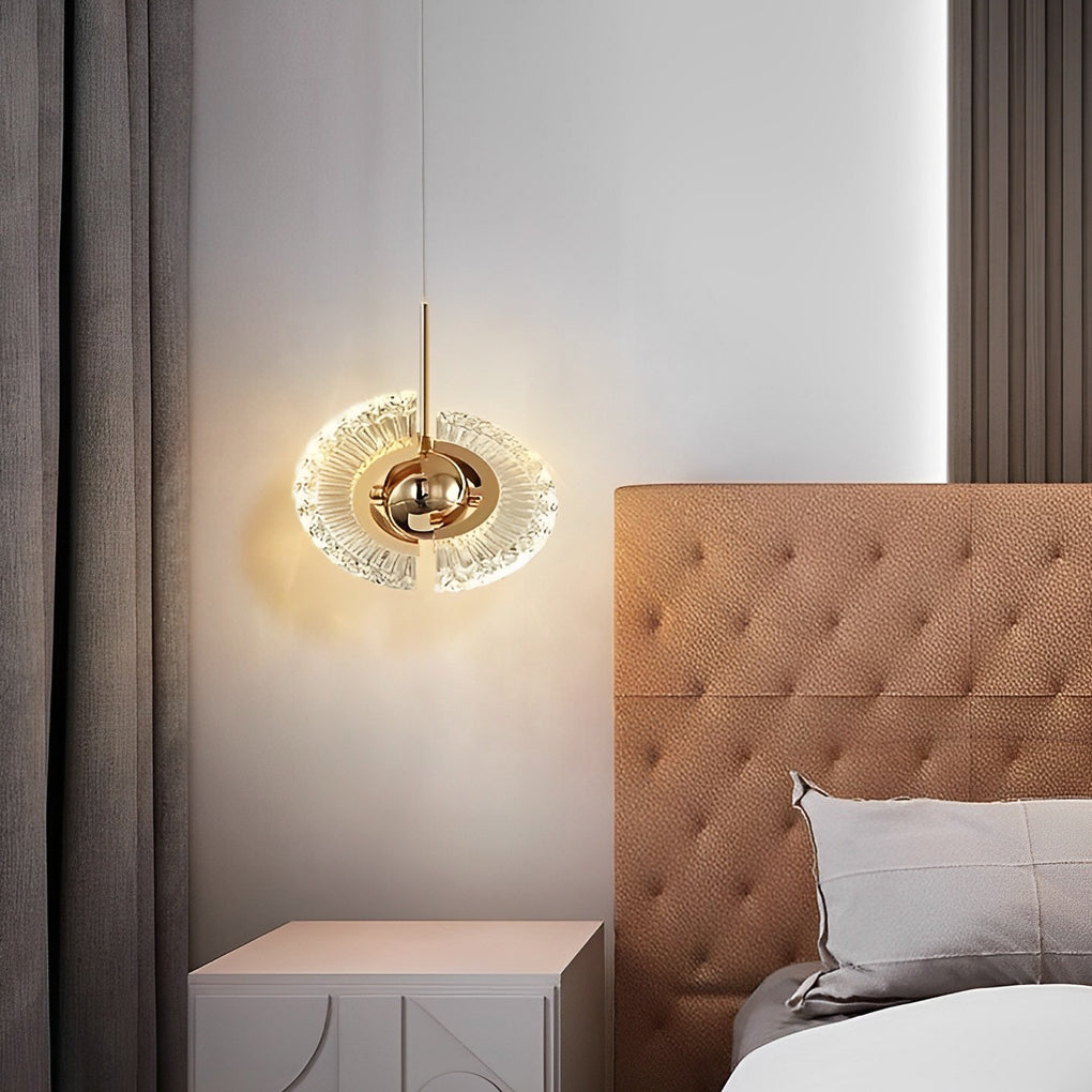 Circular Anodized Acrylic Mini Pendant — LED Integrated, 7" Diameter, 3000K / 6000K